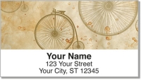 Vintage Bicycle Address Labels