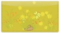 Chive Flowers Checkbook Cover