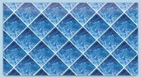 Blue Marble Tile Checkbook Cover