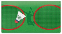 Badminton Checkbook Cover