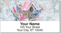 Fancy Birdhouse Address Labels