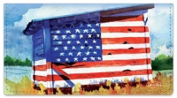 Americana Painting Checkbook Cover
