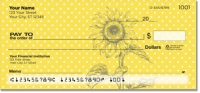 Artistic Sunflower Personal Checks