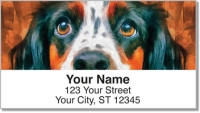 Vintage Dog Painting Address Labels