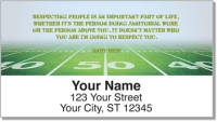 Football Quote Address Labels