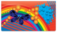 Retro Rainbow Checkbook Cover