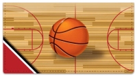 Red & Black Basketball Checkbook Cover