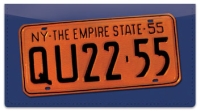 New York License Plate Checkbook Cover