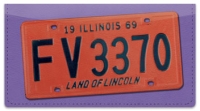 Illinois License Plate Checkbook Cover
