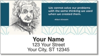 Albert Einstein Address Labels