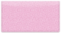 Pink Leaves Checkbook Cover