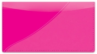 Pink Curve Checkbook Cover