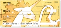 Cute Unicorn Personal Checks