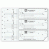 3-On-A-Page Business Size Checks, with Side-Tear Vouchers