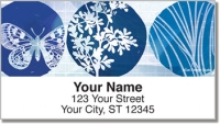Blue Butterfly Nightfall Address Labels
