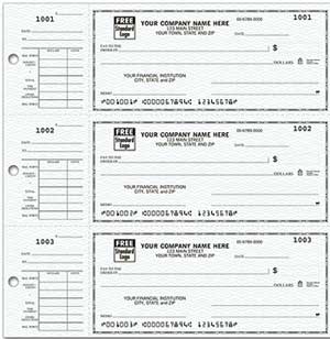 3-On-A-Page Compact Size Checks with Side-Tear Voucher