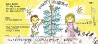 Happy Holidays: Tree by Amy S. Petrik Personal Checks