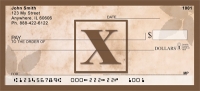 Simplistic Monogram X  Checks