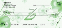 Floral Monogram Z  Checks