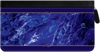 Blue Marble Zippered Checkbook Cover