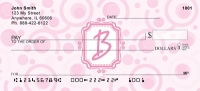 Bubbly Monogram B  Personal Checks