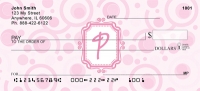 Bubbly Monogram P  Personal Checks