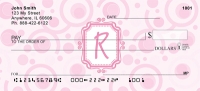 Bubbly Monogram R  Personal Checks
