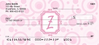 Bubbly Monogram Z  Personal Checks