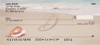 Sand Written Monogram D  Personal Checks