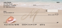 Sand Written Monogram M  Personal Checks