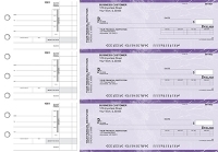 Purple Marble Invoice Business Checks