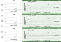 Green Marble Standard Invoice Business Checks