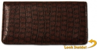 Reptile Brown Textured Leather Cover