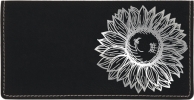 Sunflower Engraved Leather Cover