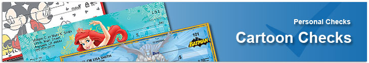 Order Cartoon Characters Personal Bank Checks Cheap