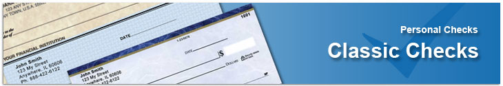 Order Classic Checks Including Basic Blue Checks and Parchment Checks