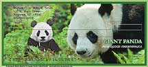 Panda Bear Personal Checks
