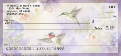 Lena Liu's Flights of Fancy Hummingbird Checks