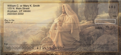 Jesus Light of the World Inspirational Christian Checks