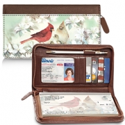 Lena Liu's Morning Serenade Zippered Checkbook Cover Wallet