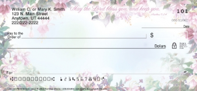 Lena Liu's Floral Borders with Verse Inspirational Checks