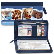 Rescued is My Breed of Choice Zippered Checkbook Cover