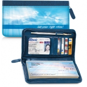 New Day Zippered Wallet Checkbook Cover