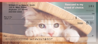 Rescued is Something to Purr About Checks