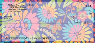 Retroflection Flowers Checks