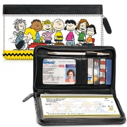 Learn more about Classic Peanuts Zippered Wallet Checkbook Cover