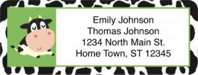 Udderly Cute Cows Return Address Label