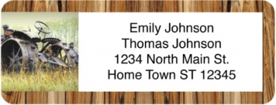 Vintage Tractors Return Address Label