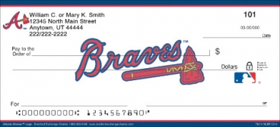 Atlanta Braves(TM) MLB(R) Logo Checks