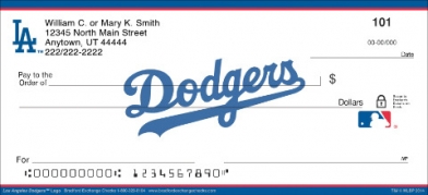 Los Angeles Dodgers(TM) MLB(R) Logo Checks